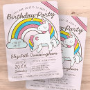 Search for virtual birthday invitations Rainbow