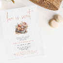 Search for love is sweet bridal shower invitations Watercolor floral