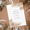 Search for palm leaf wedding invitations Boho bohemian