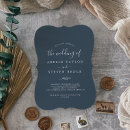 Search for navy blue and grey wedding invitations For her