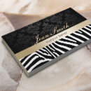 Search for zebra pattern business cards Modern