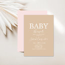 Search for simple baby girl shower invitations Blush pink