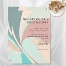 Search for peach teal wedding invitations Abstract