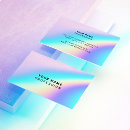 Search for holographic business cards Aesthetician