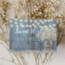 Search for baby blue sweet 16 invitations Elegant