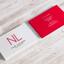 Search for bright red business cards Elegant