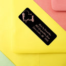 Search for stylist return address labels Rose gold