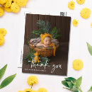 Search for birth announcement thank you postcards Love and thanks