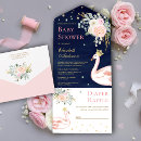 Search for swan invitations Elegant painted watercolor flowers