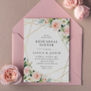Search for geometric rehearsal dinner invitations Elegant