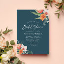 Search for blue and orange bridal shower invitations Bride