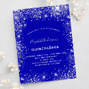 Search for royal blue silver quinceanera invitations Sparkle