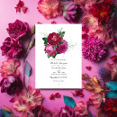 Search for magenta floral wedding invitations Pink