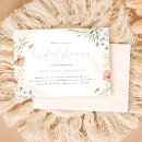 Search for wildflowers bridal shower invitations Elegant calligraphy script