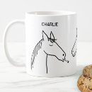 Search for cartoon horse coffee mugs Equestrian