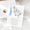 Search for light blue graduation invitations Typography