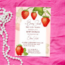 Search for strawberry baby shower invitations Berry sweet