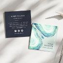 Search for ocean waves business cards Watercolor
