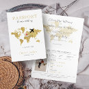 Search for map wedding invitations gold
