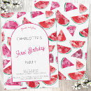 Search for watermelons invitations Baby girl