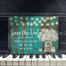 Search for babys breath save the dates Rustic