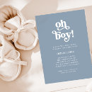 Search for retro baby boy shower invitations Simple