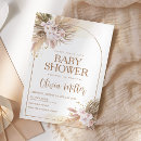 Search for pampas grass baby shower invitations Bohemian