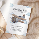 Search for aviation birthday invitations Biplane