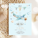 Search for adventure baby boy shower invitations Up up and away