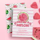 Search for one in a melon 1st birthday invitations Party