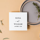 Search for beverage napkins Fancy contemporary script anniversary