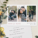 Search for multi photo save the dates Rose gold