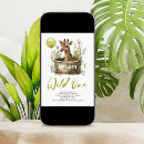 Search for cute 1st birthday invitations Safari