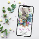 Search for koala birthday invitations Girl
