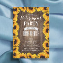 Search for sunflowers retirement party invitations Retired