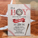 Search for vintage baseball baby shower invitations Rustic