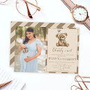 Search for brown teddy bear invitations Boy