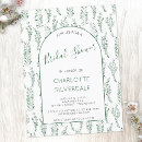 Search for eucalyptus leaves bridal shower invitations Minimalist
