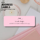 Search for pink black return address labels Modern typography
