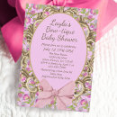 Search for floral baby girl shower invitations Vintage