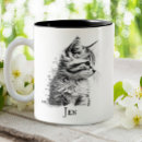 Search for white kitten mugs Drawing
