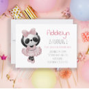 Search for pink panda invitations Cute