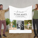 Search for memorial blankets Black and white