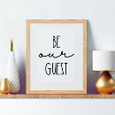 Search for be our guest art Black and white