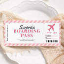 Search for pink aeroplane invitations Boarding pass