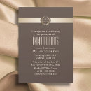 Search for brown and gold graduation invitations Elegant