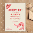 Search for giddy up invitations Cowgirl