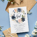 Search for floral wreath baby shower invitations Blush pink