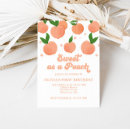 Search for sweet as a peach birthday invitations Peaches