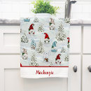 Search for gnome tea towels Watercolor